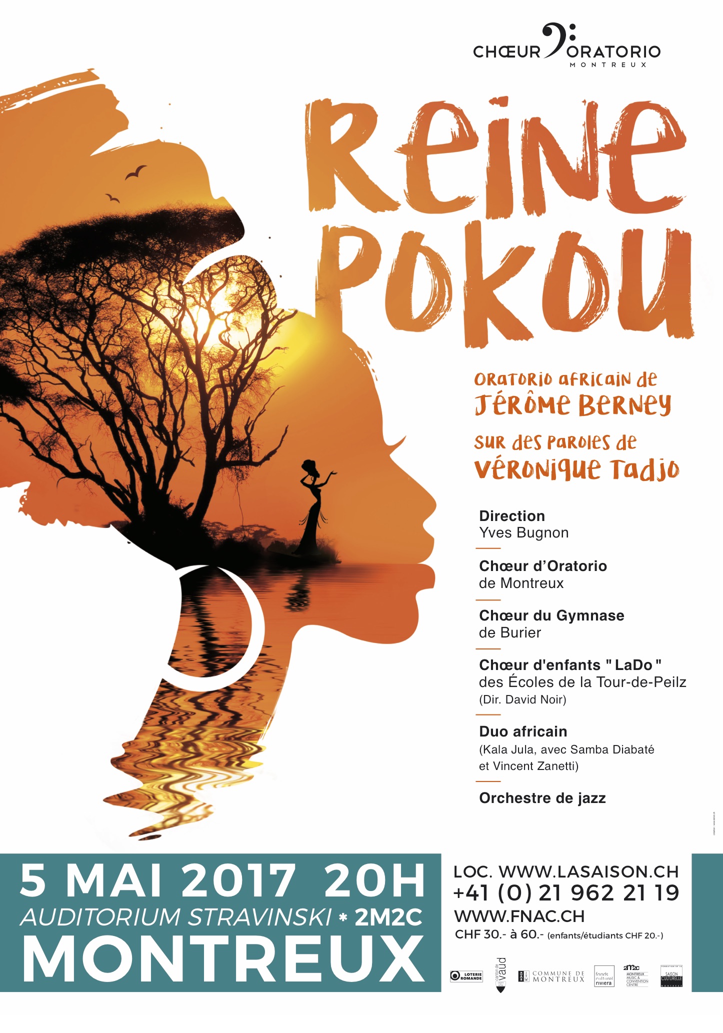 Reine Pokou, oratorio africain de Jérôme Berney La Saison Culturelle